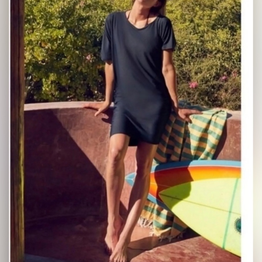Athleta Sunlover Hilo UPF navy blue dress - Picture 5 of 9